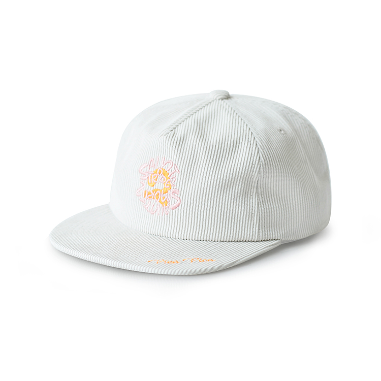 Pink 5 Panel Snapback Cap